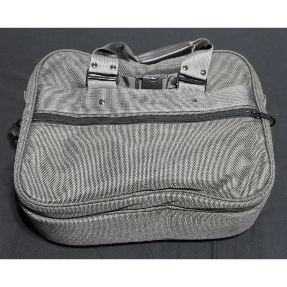 Andiamo Valoroso Gray Bomb Cloth Travel Carry On Bag Multi Pocket Business Case